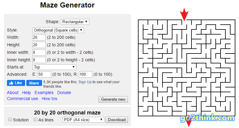 Maze Generator 迷宫生成器