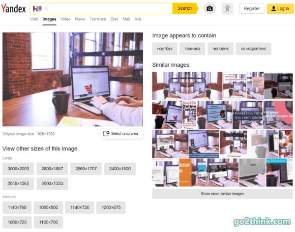 Yandex.Images: search for images on the internet, search by image