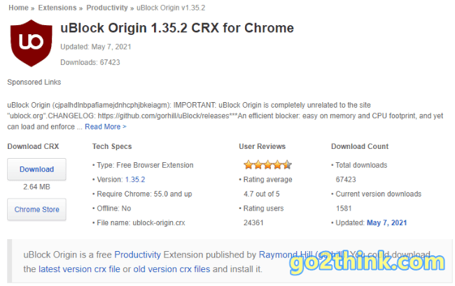 Crx4Chrome chrome 扩展历史版本下载