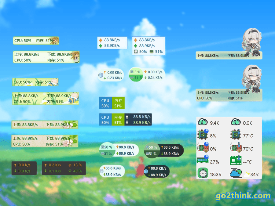 TrafficMonitor 皮肤更换